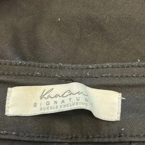 Kancan Signature black raw hem denim skinny jeans Size 27 EUC - Picture 7 of 9
